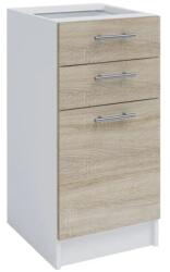 TEMPO KONDELA alsószekrény, tölgy sonoma/fehér, FABIANA S - 40SZ2