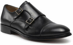 Lord Premium Pantofi Lord Premium Double Monks 5502 Black Bărbați