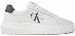 Calvin Klein Sneakers Calvin Klein Jeans Chunky Cupsole Laceup Mon Lth Wn YW0YW00823 Alb - epantofi - 609,00 RON