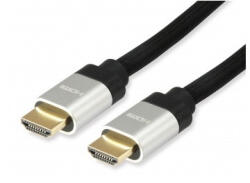 Equip 3m HDMI 2.1 kábel - 8K/60Hz felbontás támogatással, aranyozott apa/apa csatlakozókkal. eARC, VRR, QMS, QFT, ALLM és DSC funkciókkal a kimagasló kép- és hangminőségért (Equip - 119382)