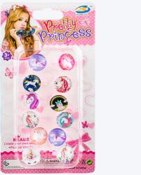 Set 12 inele din plastic pentru fetite, Unicorn (NBN000A066-A)