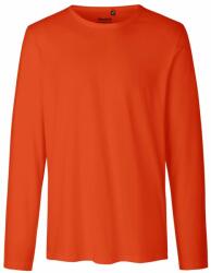 Neutral Hosszú ujjú férfi póló organikus Fairtrade biopamutból - Narancssárga | 2XL (NE-O61050-1000303960)