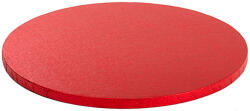 Decora Platou Tort Rotund Rosu Satinat, O 25 x H 1.2 cm (931360) Tava