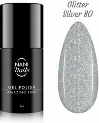 Naní Amazing Line gél lakk 5 ml - Glitter Silver