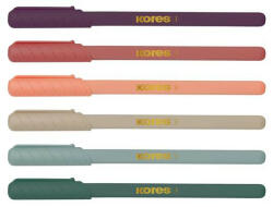 Kores Golyóstoll, 1, 0 mm, kupakos, háromszögletű, KORES "KOR-M Vintage", kék (37067) - bestoffice