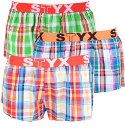 Styx 3PACK Boxeri damă Styx elastic sport multicolor (T6212233) S (163042)