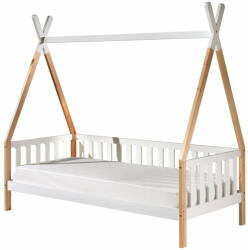 VIPACK Бяло детско легло с преграда , 90 x 200 cm Tipi - Vipack (TIBEHK9014)