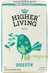 Higher Living Ceai Incantare pentru Digestie Ecologic/Bio 15 plicuri