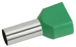 Weidmüller Érvéghüvely szigetelt iker 2x 16mm2 29mm zöld H16, 0/29 ZH GN Weidmüller (9037360000)