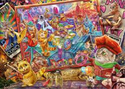 Schmidt Spiele - Puzzle Steve Sundram: Mania pisicilor - 1 000 piese