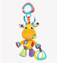 Playgro Jucarie pentru carucior, scoica auto si patut, Jerry Giraffe Munchimal, 32 cm, Playgro (730624)