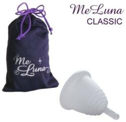 Me Luna Cupă menstruală cu picioruș, mărimea M, transparentă - MeLuna Classic Shorty Menstrual Cup Stem