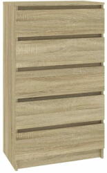 vidaXL sonoma-tölgyszínű szerelt fa fiókos szekrény 60 x 36 x 103 cm 823019