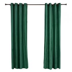Heinner Set de 2 draperii din catifea Verde inchis . Setul (HR-VDR140-GRN)