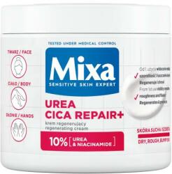Mixa Cremă revitalizantă cu uree pentru pielea uscată a feței, mâinilor și corpului - Mixa Urea Cica Repair+ Regenerating Cream 400 ml