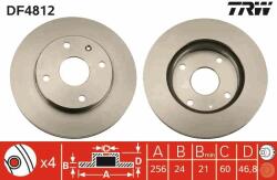 TRW Disc frana TRW DF4812 (DF4812) - automobilus