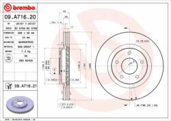 BREMBO Disc frana BREMBO PRIME LINE - UV Coated 09. A716.21 (09.A716.21)