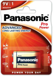 Panasonic 6LR61PPG-1BP Panasonic 6LR61PPG/1BP 9V blokk elem 1 db (6LR61PPG-1BP)