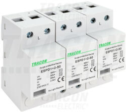 TRACON ESPD1+2-50-3P ESPD1+2-50-3P T1+T2 AC típusú túlfeszültség levezető, egybeépített (ESPD1-2-50-3P)