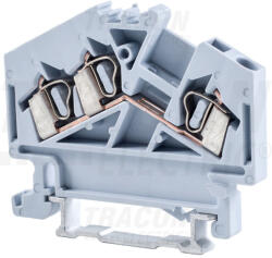 TRACON TSKC2e5per3D Fázisvezető ipari sorozatkapocs, rugós, sínre, szürke (TSKC2e5per3D)