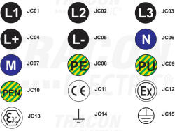 TRACON JC05 Jelölőcimke (öntapadós, L-)30 db/A5 (JC05)