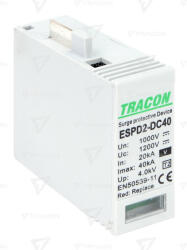 TRACON ESPD2-DC40-1000VO T2 DC típusú V túlfeszültség levezető, betét 1000V (ESPD2-DC40-1000VO)