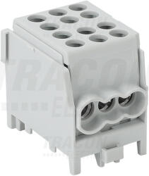 TRACON FLECU-25-16-3 Főáramköri leágazó kapocs, sínre szerelhető, szürke (FLECU-25-16-3)