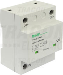 TRACON ESPD1+2-DC50-1000 ESPD1+2-DC50-1000 T1+T2 DC típusú túlfeszültséglevezető, egybeépített (ESPD1-2-DC50-1000)