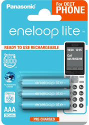 Panasonic BK4LCCE-3DE eneloop lite BK-4LCCE/3DE AAA/mikro 550mAh Ni-MH akkumulátor 3 db/csomag (BK4LCCE-3DE)