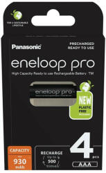 Panasonic BK4HCDE-4BE-N eneloop pro BK-4HCDE/4BE AAA/mikro 930mAh Ni-MH akkumulátor 4db/csomag (BK4HCDE-4BE-N)