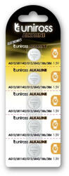 Uniross U5LR1142 Uniross LR43/AG12 1, 5V alkáli gombelem 5db/bliszter (U5LR1142)