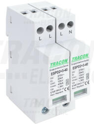 TRACON ESPD2+3-40-4P T2+T3 AC típusú túlfeszültséglevezető, egybeépített (ESPD2plus3-40-4P)