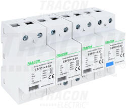 TRACON ESPD1+2-50-4P ESPD1+2-50-4P T1+T2 AC típusú túlfeszültség levezető, egybeépített (ESPD1-2-50-4P)