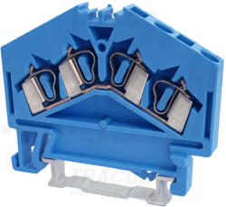 TRACON TSKC2e5per4D-K Nullavezető ipari sorozatkapocs, rugós, sínre, kék (TSKC2e5per4D-K)