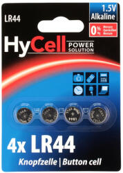 HyCell 1516-0024 Hycell LR44 / LR1154 / AG13 1, 5V alkáli gombelem 4db/csomag (1516-0024)