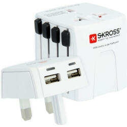 SKROSS MUVMICROUSB-2-4-A SKROSS MUV Micro hálózati csatlakozó átalakító és USB töltő adapter, 2* USB A (MUVMICROUSB-2-4-A)