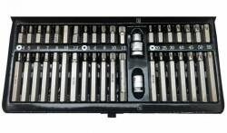 Welzh Werkzeug 6881-WW 10 mm-es befogású bitkészlet, torx, imbusz, spline, rövid és hosszú, 40 részes (6881-WW) - dwdszerszam