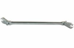 Laser Tools LAS-7382 kétoldali csuklós, extra hosszú, racsnis fékcsőkulcs, 12 x 13 mm (LAS-7382)