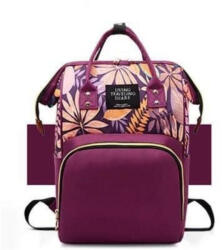  Bora Baby FLOWER Pelenkázó táska, hátizsák - Magenta