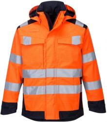 Portwest Jacheta Modaflame Rain Multi Norm Arc, portocaliu/navy, L, regular, Portwest MV70ONRL