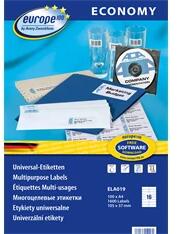 AVERY Europe100 ELA019 105x37mm univerzális 1600db-os etikett (ELA019) - bestbyte