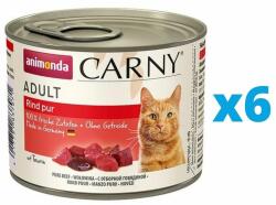 Animonda Carny Adult Conserve pentru pisici, cu vita 6 x 200 g
