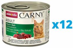 Animonda Carny Hrana pentru pisici, cu vita, vanat si afine 2 x 200 g