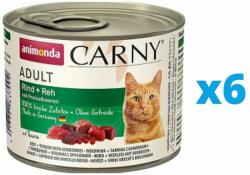 Animonda Carny Conserve pentru pisici, cu vita, vanat si afine 6 x 200 g