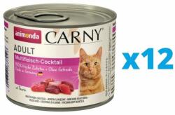 Animonda Carny Hrana umeda pisici, cu vita, pui si vanat 12 x 200 g