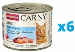 Animonda Carny Adult Conserve hrana pentru pisici, cu pui si somon 6 x 200 g