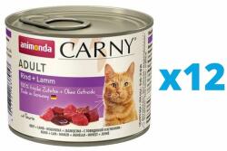 Animonda Carny Adult Conserve pentru pisici, cu vita si miel 12 x 200 g