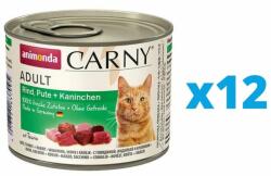 Animonda Carny Adult Set conserve hrana pisica, cu vita, curcan si iepure 12 x 200 g