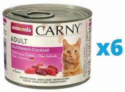 Animonda Carny Conserve pisici, cu vita, pui si vanat 6 x 200 g