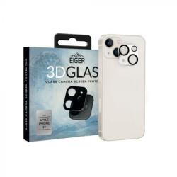 Eiger Folie protectie Eiger Sticla Camera 3D Glass pentru iPhone 13 Clear Black (9H, 0.33mm) (EGSP00778)